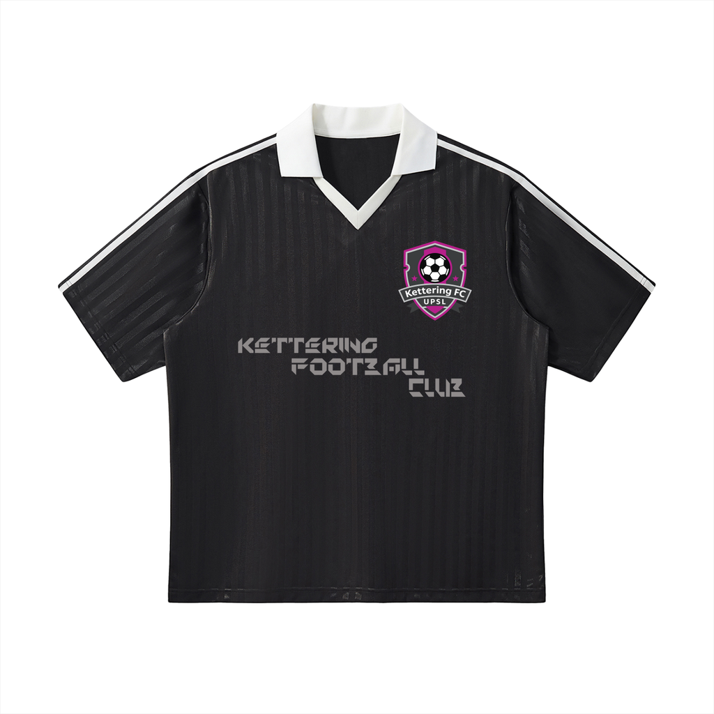 Contrast Collar Striped Soccer Jersey