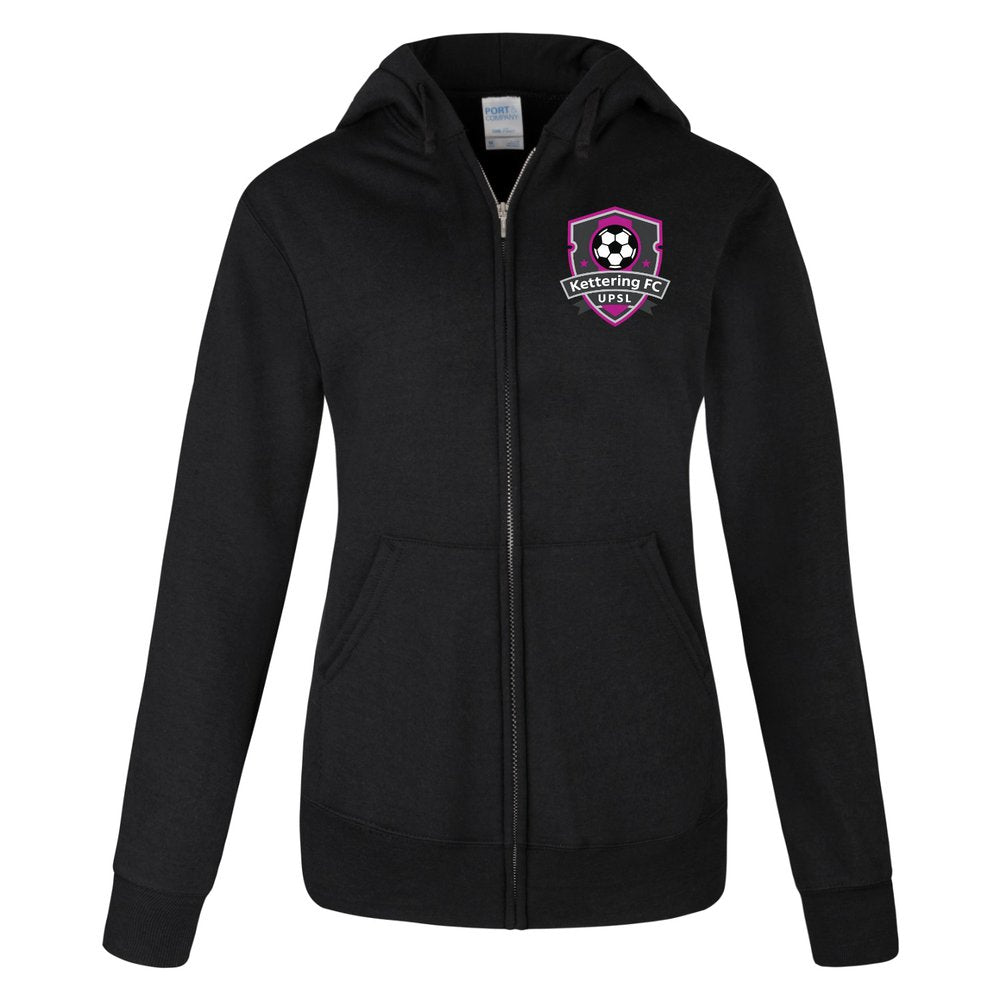 Ladies Core Fleece Full-Zip Hooded Sweatshirt