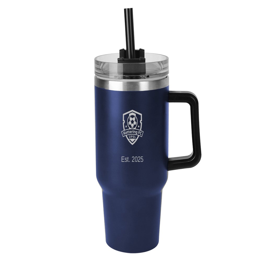 Stainless Steel Tumbler with Handle – 40 oz.