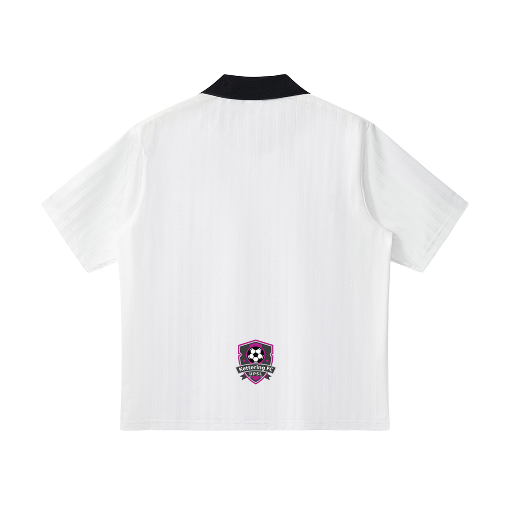 Contrast Collar Striped Soccer Jersey
