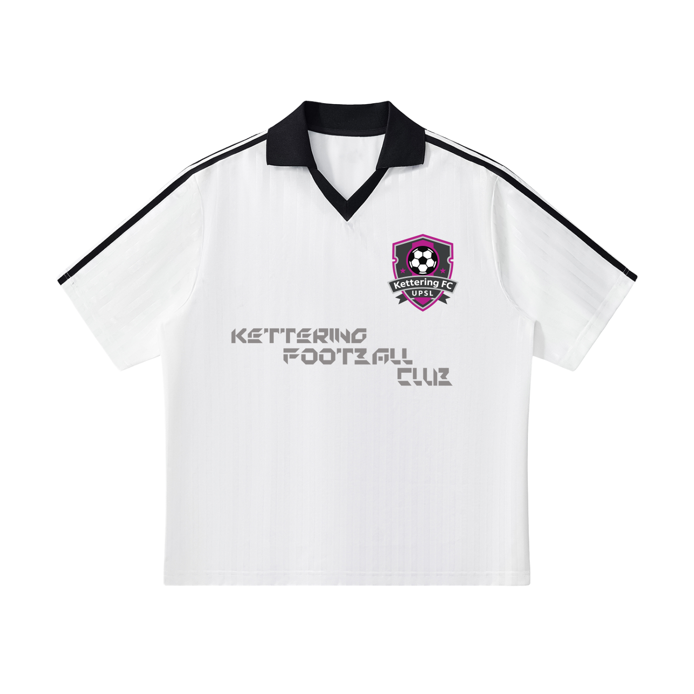Contrast Collar Striped Soccer Jersey